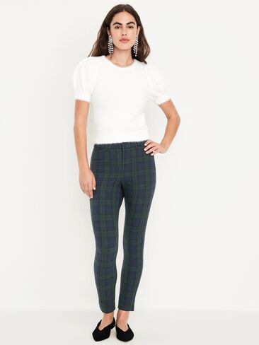 Old Navy High-Waisted Pixie Skinny Ankle Pants - Navy Plaid in Kuwait