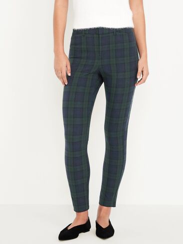 Old Navy High-Waisted Pixie Skinny Ankle Pants - Navy Plaid in Kuwait