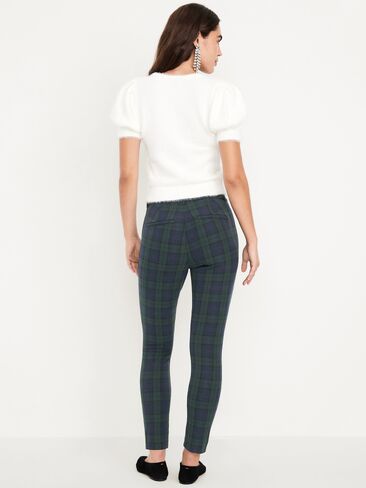 Old Navy High-Waisted Pixie Skinny Ankle Pants - Navy Plaid in Kuwait