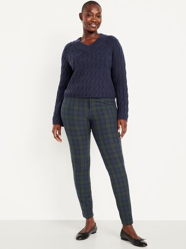 Old Navy High-Waisted Pixie Skinny Ankle Pants - Navy Plaid in Kuwait