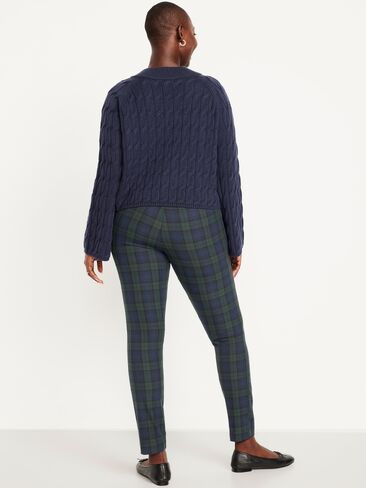 Old Navy High-Waisted Pixie Skinny Ankle Pants - Navy Plaid in Kuwait