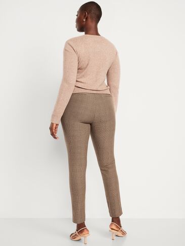 Old Navy High-Waisted Pixie Skinny Ankle Pants - Brown Plaid in Kuwait