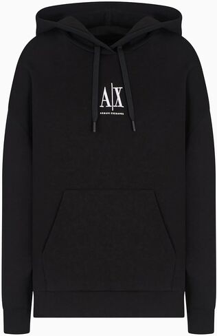 Armani Exchange womens Icon Embroidery Hoodie in Saudi Arabia