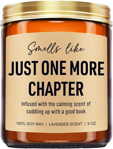 Younift Funny Scented Candle, Book Lovers Gifts, Reading Accessories - Birthday, Christmas Gifts for Book Lovers Women, Men, Readers, Librarian, Bookworm, Nerd - Bookish Club Presents - 9 oz in Saudi Arabia