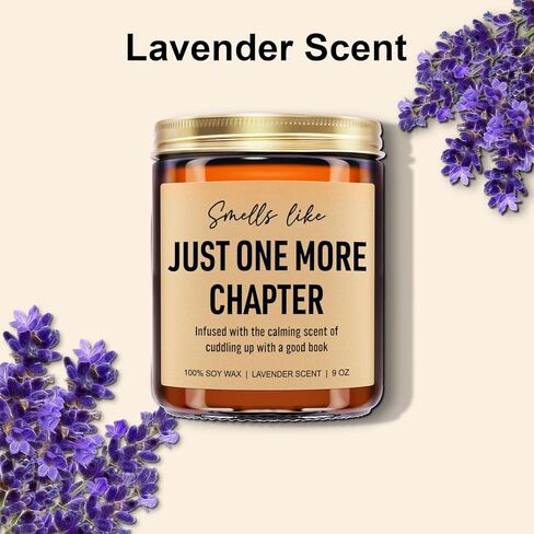 Younift Funny Scented Candle, Book Lovers Gifts, Reading Accessories - Birthday, Christmas Gifts for Book Lovers Women, Men, Readers, Librarian, Bookworm, Nerd - Bookish Club Presents - 9 oz in Saudi Arabia