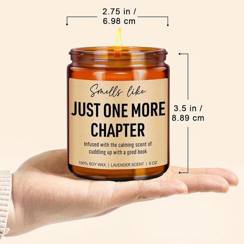 Younift Funny Scented Candle, Book Lovers Gifts, Reading Accessories - Birthday, Christmas Gifts for Book Lovers Women, Men, Readers, Librarian, Bookworm, Nerd - Bookish Club Presents - 9 oz in Saudi Arabia
