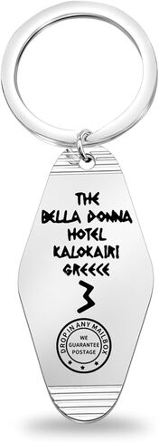 ENSIANTH Bella المفاتيح الموسيقية مستوحاة هدية فندق سلاسل المفاتيح الجزيرة اليونانية عطلة المفاتيح الرقص الملكة هدية in Kuwait