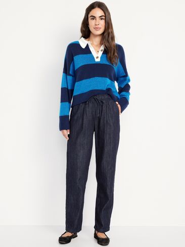 Old Navy High-Waisted Billie Straight Ankle Trouser - Dark Rinse in Saudi Arabia