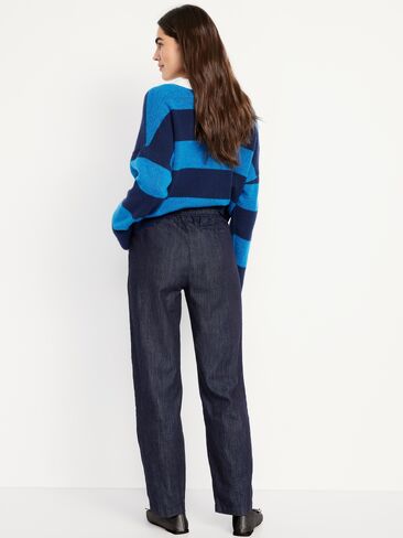 Old Navy High-Waisted Billie Straight Ankle Trouser - Dark Rinse in Saudi Arabia