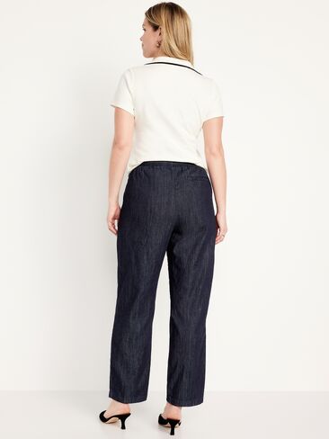 Old Navy High-Waisted Billie Straight Ankle Trouser - Dark Rinse in Saudi Arabia
