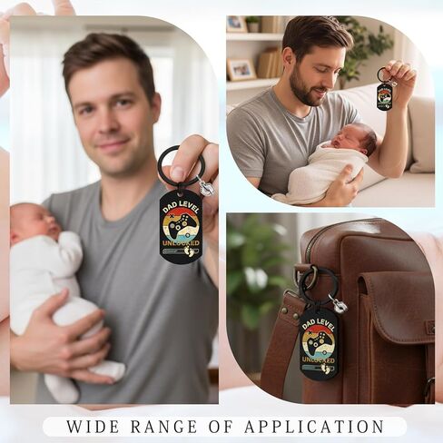 سلسلة مفاتيح Silkovahamd New Dad Gifts - سلسلة مفاتيح للأب لأول مرة، توقع جديد للأب ليكون هدايا للإعلان عن الحمل وحفل استقبال المولود الجديد وكشف الجنس في عيد الميلاد وعيد الأب in Kuwait