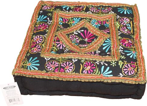 وسادة اليوغا والتأمل - مصنوعة يدوياً. جولة 16 بوصة (فاراناسي) in Kuwait