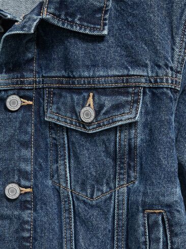 Old Navy Non-Stretch Jean Trucker Jacket for Boys - Medium Wash in Saudi Arabia