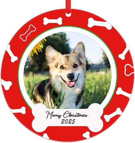 PETCEE Cat Ornaments for Christmas Tree - My First Christmas Ornament 2025 Picture Frame Kitty Personalized Photo Hanging Ornaments Gifts for Cat Pet Lovers Decorations in Saudi Arabia
