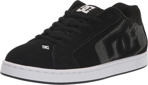 DC Men's Net Low Top Lace Up Casual Skate Shoe Sneaker, Black/Green Print, 11.5 in Kuwait