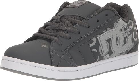 DC Men's Net Low Top Lace Up Casual Skate Shoe Sneaker, Black/Green Print, 11.5 in Kuwait