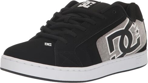 DC Men's Net Low Top Lace Up Casual Skate Shoe Sneaker, Black/Green Print, 11.5 in Kuwait