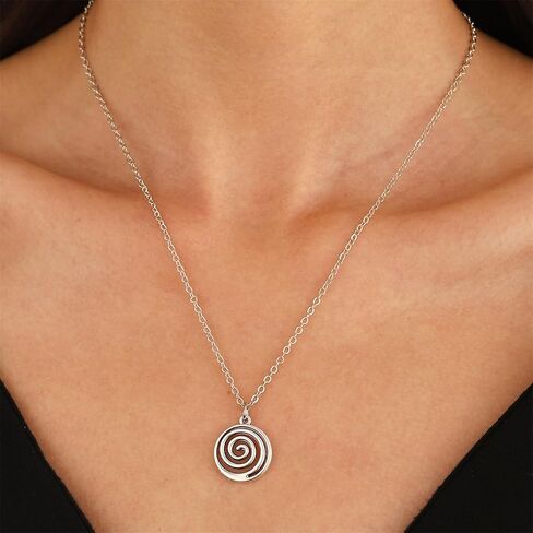 WCRAZYE Boho Geometric Tribal Swirl Wire Spiral Earrings Necklace Sets for Women Lightweight Minimalist Simple Spiral Earrings Round Spiral Statement Earrings Fashion Jewelry Gifts in Saudi Arabia