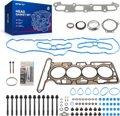 Kax HS26389PT Head Gasket Kit/Set متوافق مع Colorado 2007-2012 2.9L ، Canyon 2007-2012 2.9L ، I-290 2007-2008 ، I-290 2007 ، Colorado 2010-2012 2.9L CALINDER CASKET CATS in Kuwait