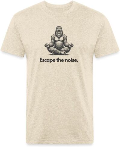 قميص Escape The Noise (Bigfoot) للرجال والنساء تي شيرت جبلي برسومات ممتازة in Saudi Arabia