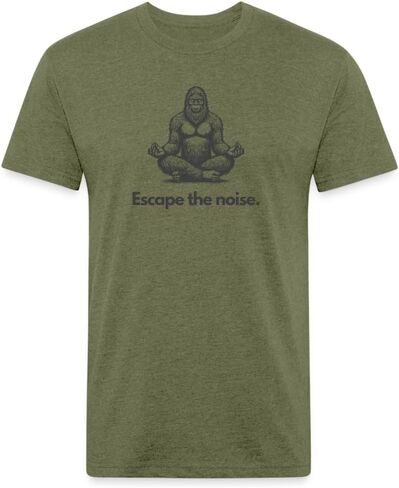 قميص Escape The Noise (Bigfoot) للرجال والنساء تي شيرت جبلي برسومات ممتازة in Saudi Arabia