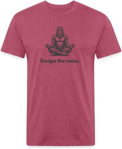 قميص Escape The Noise (Bigfoot) للرجال والنساء تي شيرت جبلي برسومات ممتازة in Saudi Arabia
