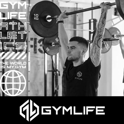 تيشيرت رجالي من Gym Life لأداء رياضي بأكمام قصيرة، أحمر قرمزي in Kuwait
