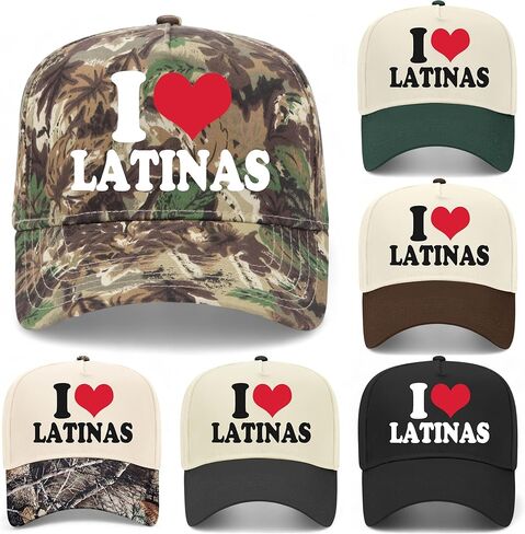 I Love Latinas Hat | Premium Adjustable Snapback Baseball Vintage Trucker Hat for Men & Women in Saudi Arabia