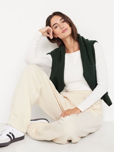 بنطال رياضي SoComfy Barrel متوسط ​​الارتفاع من Old Navy - Howlite in Saudi Arabia