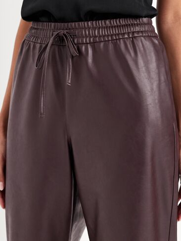 Old Navy High-Waisted Billie Faux-Leather Ankle Trouser - BOXWOOD in Saudi Arabia