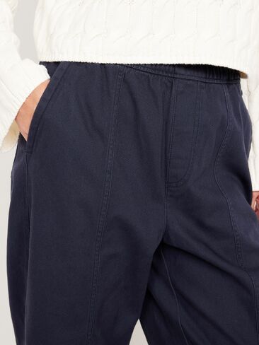 Old Navy High-Waisted Barrel Ankle Pants - Navy Captain in Saudi Arabia