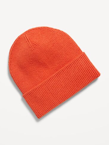 Old Navy Wide-Cuff Ribbed Beanie for Men - Blaze of Glory in Saudi Arabia