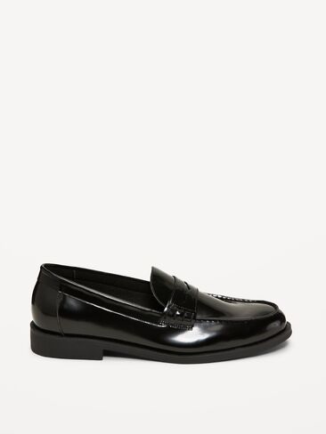 Old Navy Faux-Leather Loafers for Men - Black Jack in Saudi Arabia
