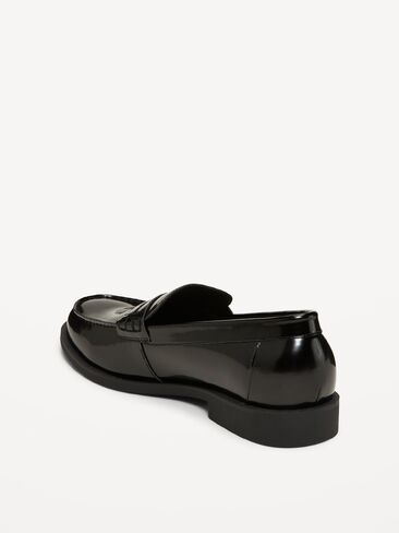 Old Navy Faux-Leather Loafers for Men - Black Jack in Saudi Arabia