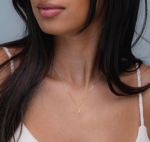 Gold Crescent Moon Charm - 10 Karat Solid Gold - Dainty Moon Jewelry - Celestial Charm in Saudi Arabia