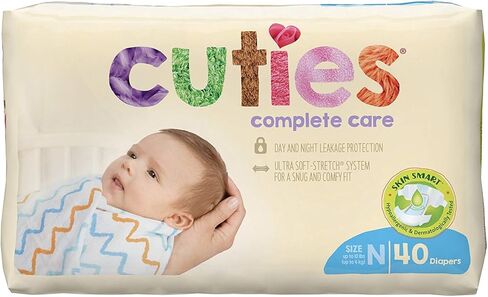 Cuties | Skin Smart, Absorbent & Hypoallergenic Diapers with Flexible & Secure Tabs | Bulk Case | Size 2 | 200 Count in Saudi Arabia