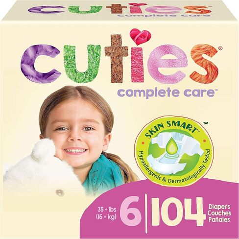 Cuties | Skin Smart, Absorbent & Hypoallergenic Diapers with Flexible & Secure Tabs | Bulk Case | Size 2 | 200 Count in Saudi Arabia
