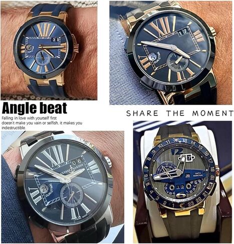 TOPBD Convex Silicone Rubber Watch Strap 26mm Fit for Athens Ulysse Nardin Watchband Folding Buckle Men Sports Waterproof Bracelets in Saudi Arabia