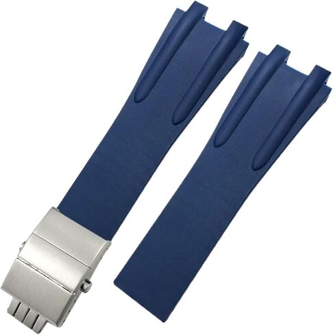 TOPBD Convex Silicone Rubber Watch Strap 26mm Fit for Athens Ulysse Nardin Watchband Folding Buckle Men Sports Waterproof Bracelets in Saudi Arabia