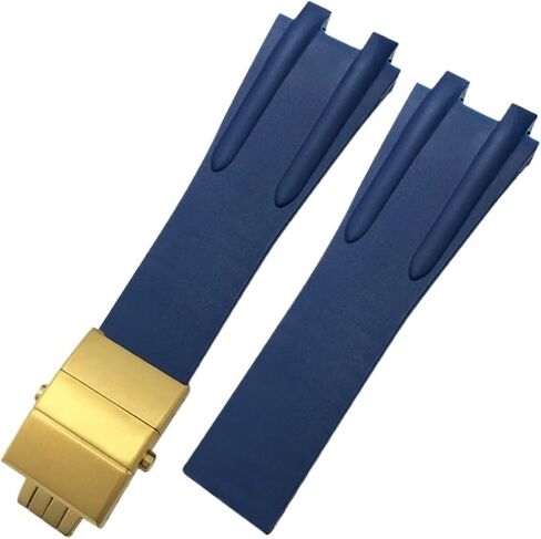 TOPBD Convex Silicone Rubber Watch Strap 26mm Fit for Athens Ulysse Nardin Watchband Folding Buckle Men Sports Waterproof Bracelets in Saudi Arabia