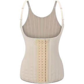BGGJJ Women Latex Waist Trainer Binders Shapers Girdles Body Shapewear Sport Vest in Kuwait