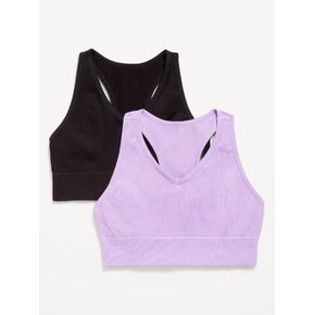 Old Navy Seamless Performance Bra 2-Pack for Girls - Lavender Haven in Kuwait