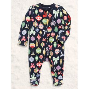 قطعة واحدة من الصوف الدقيق بسحاب ثنائي الاتجاه للنوم واللعب من Old Navy للأطفال - زخارف (تناسب العائلة!) in Kuwait