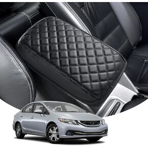 JOYTUTUS Center Console Cover Compatible with 2023-2025 Civic CVT Armrest, PU Leather 11th Gen Arm Rest Protector, Middle Console Cover in Kuwait