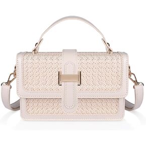 Latesis Straw Crossbody Bags for Women, Vegan Leather Summer Handbag Small Trendy Beach Purse in Saudi Arabia