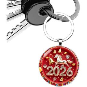 Cute Horse Keychain, 2026 Backpack Pendant, 2D Metal Charm with Sturdy Build, Stylish Horse Accessory, Key Ring with in Saudi Arabia