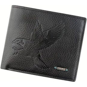 Fashion Men's Wallet – 1pc Large Capacity Coin Purse with Multi-Card Slots, Zipper Coin Clip, Soft Leather, Black PU Storage Wallet in Kuwait