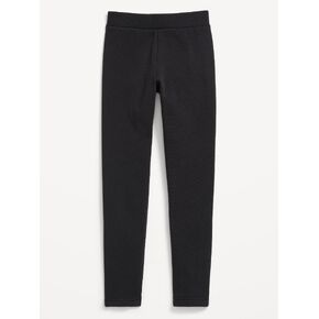 Old Navy High-Waisted Full-Length Fleece Leggings for Girls - Black Jack in Kuwait