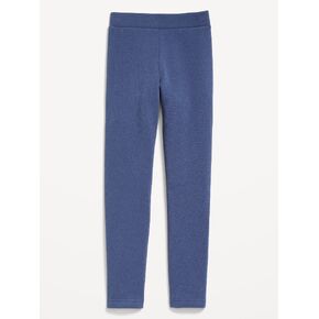 Old Navy High-Waisted Full-Length Fleece Leggings for Girls - Pacific Blue in Kuwait