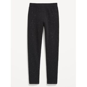Old Navy High-Waisted Full-Length Fleece Leggings for Girls - Black Shimmer in Kuwait